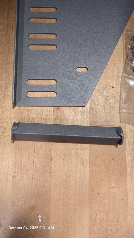 Universal Steel Wall Mount Shelf Bracket Kit Adjustable Hardware Included Gray gallery