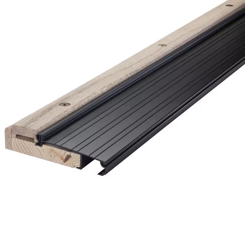 4-9/16 In. X 1-1/8 In. X 36 In. Brown Adjustable Aluminum & Hardwood Threshold