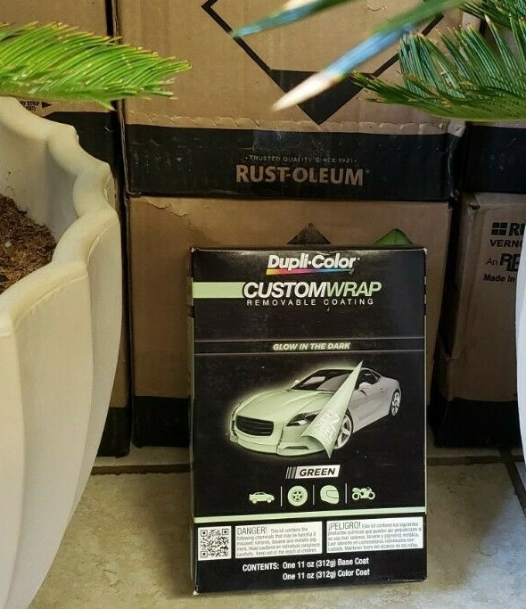 Dupli-Color CWRC871 Custom Wrap Glow In The Dark Green Removable Coating Kit