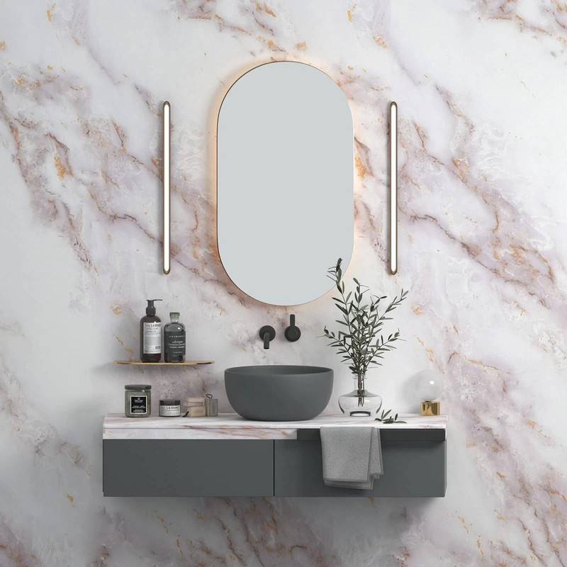 Paper for Countertops Marble Wall Paper Matte Peel and Stick gallery
