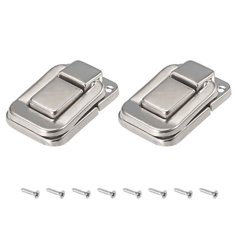 METALLIXITY Toggle Catch Lock 48mm x 32mm 2Pcs Iron Hasp Latches – for Cabine…