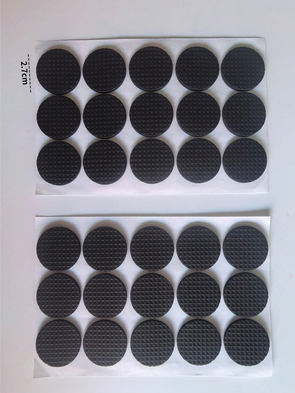 30 Pieces B Round Medium Non-Slip Furniture Pads For Hardwood Floors