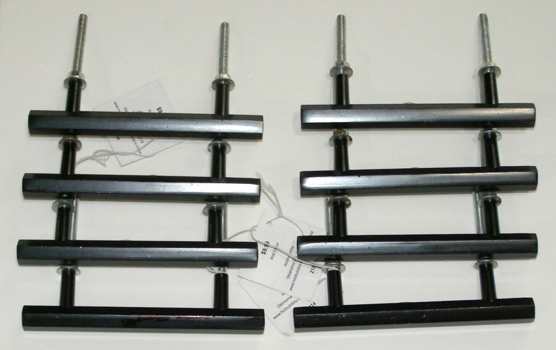 8 Black Hexagon Metal Handle Drawer Pull (HOBBY LOBBY) NEW BUT NEED TOUCH UP!!!