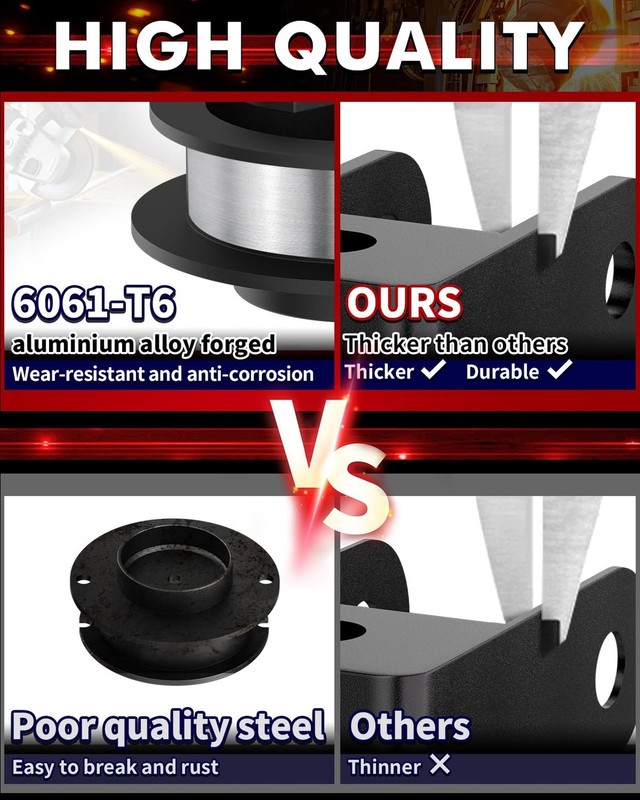 FLYCLE 2'' Front Leveling Kit for 2014-2023 Ram 2500 4WD, 2013-2023 Ram 3500 ... gallery