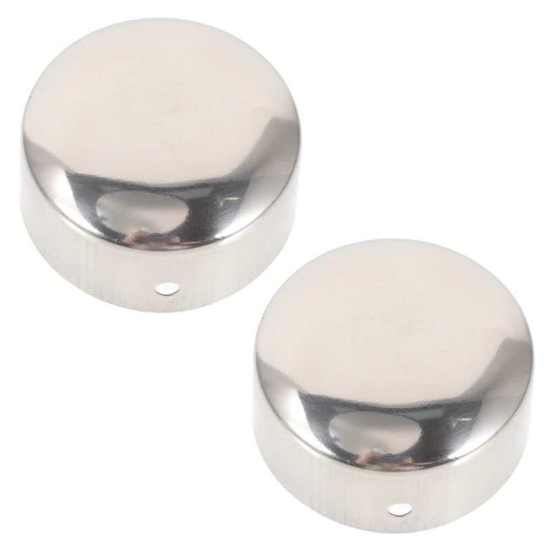 2pcs Handrail End Caps Metal End Caps End Caps For Metal Tubing