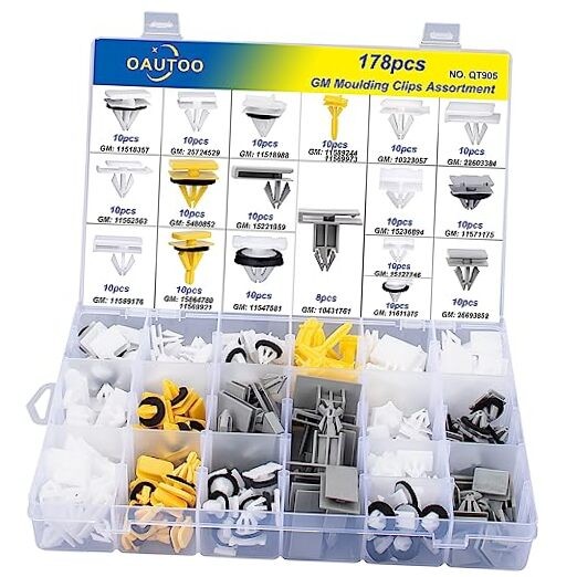 178pcs Body Side & Exterior Trim Rocker Molding Clips Assortment for GM Buick