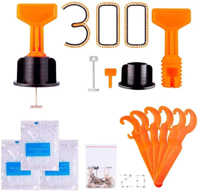 【Upgrade Version】Tile Leveling System 1/16" Kit Reusable, 300Pcs Tile Leveler Sp gallery