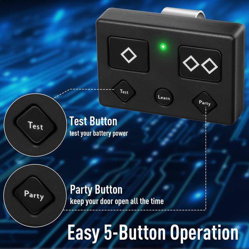 2 For Ghost Controls Gate Opener Remote Automatic Premium 5-Button Transmitter gallery