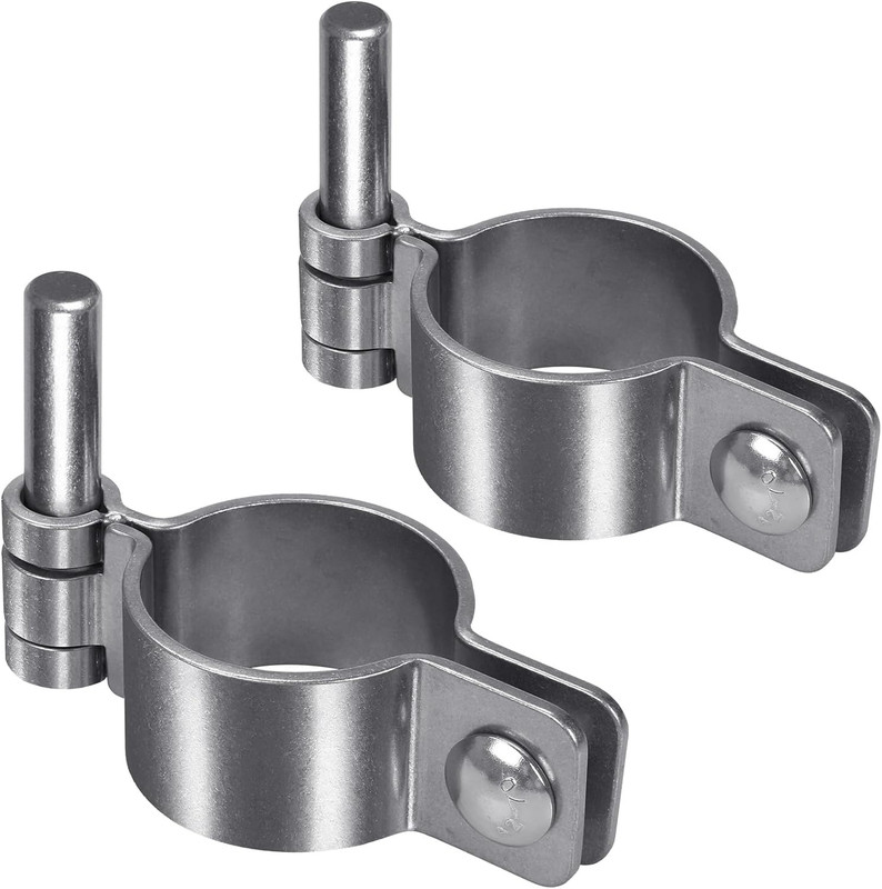 2-3/8” Chain Link Gate Hinges, 304 Stainless Steel Male Pipe Hinge 2-Pack 2-3/8” gallery