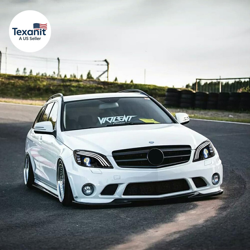 Projector Headlights Compatible for 3Rd Gen Benz C-Class Sedan W204 C300 C350 C6 gallery