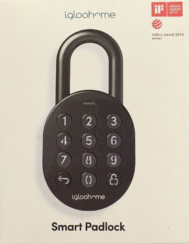 Igloohome Smart Padlock Bluetooth Keyless Security Lock Black