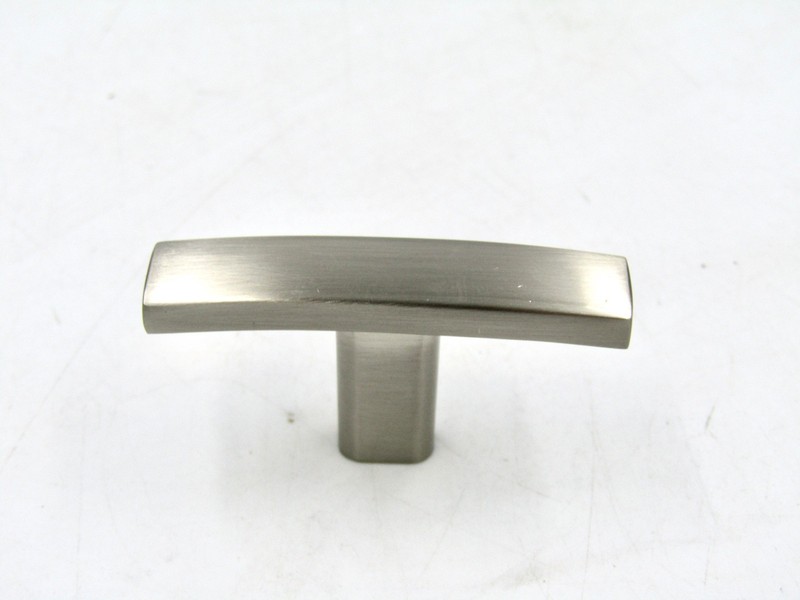 (5 Pack) Cabinet Hardware Brushed Chrome Arch T Knob Pull Handle - NWOT gallery