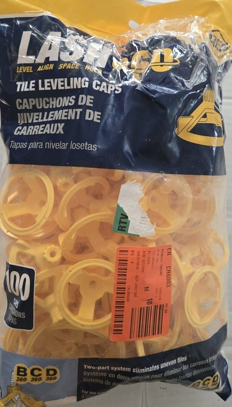 QEP LASH360 Tile Leveling Round Caps (100-Pack) Open Box