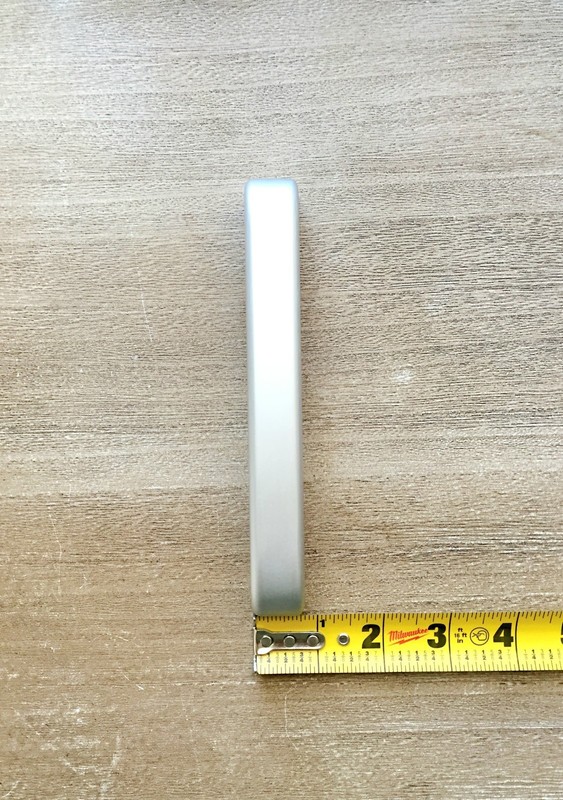 Hardware Pull Drawer Handle 168mm Matte Silver Aluminum Wardrobe + Screws gallery