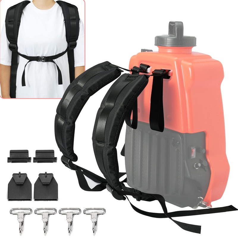 TUELETFU Backpack Sprayer Shoulder Strap Replacement 3.28 liters, Black gallery
