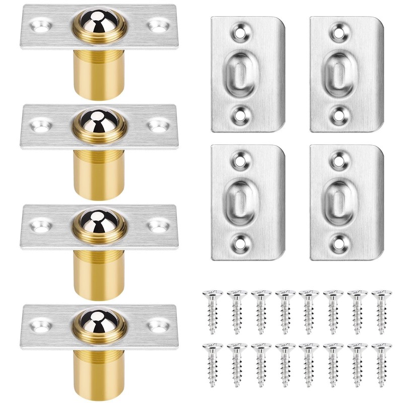 4Pack Door Ball Catch, Closet Door Ball Catch Hardware 4