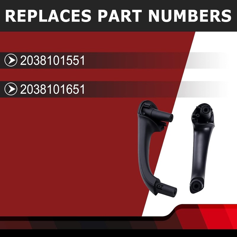 1 Pair Front Left & Right Interior Door Pull Handle Compatible with Mercedes Ben gallery