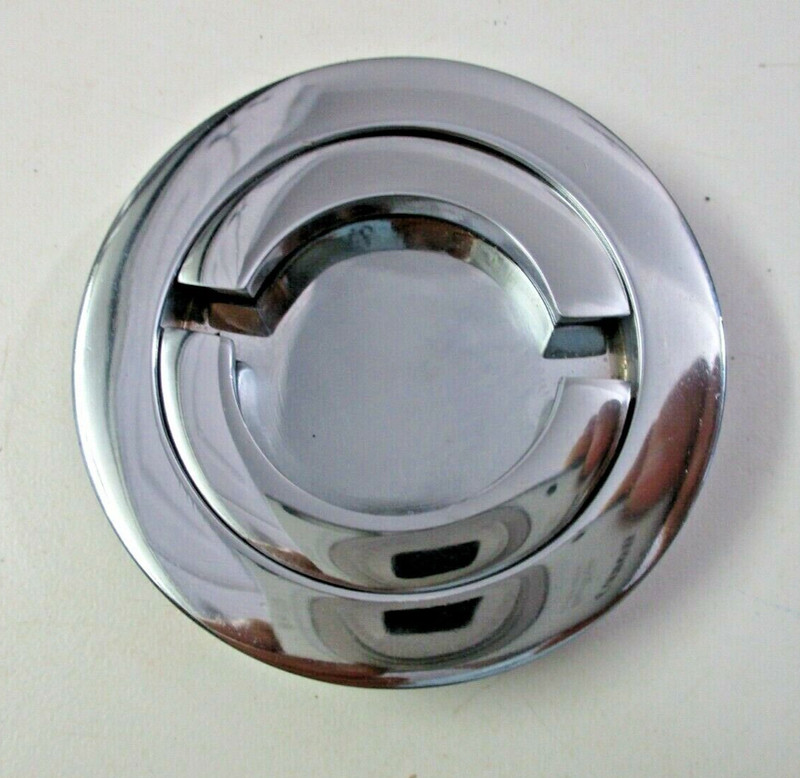 Round Mortise Drawer 2-3/16″ Bore Drop Bail Pull Chrome 1-5/16″ Centers MCM Vtg