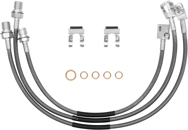 Front Rear Extended Stainless Brake Lines Fit for Chevy C20/K10/K20 Pickup Subur