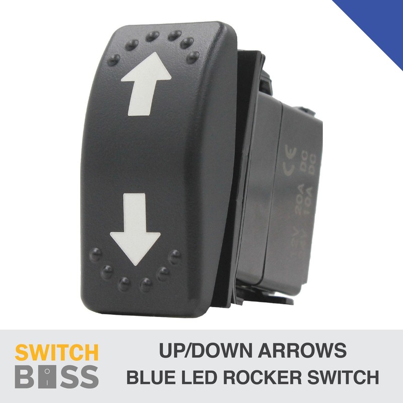 Blue LED CUSTOM LASER ETCHED Rocker Switch 64 Styles Caravan Marine 4×4 Boat Car
