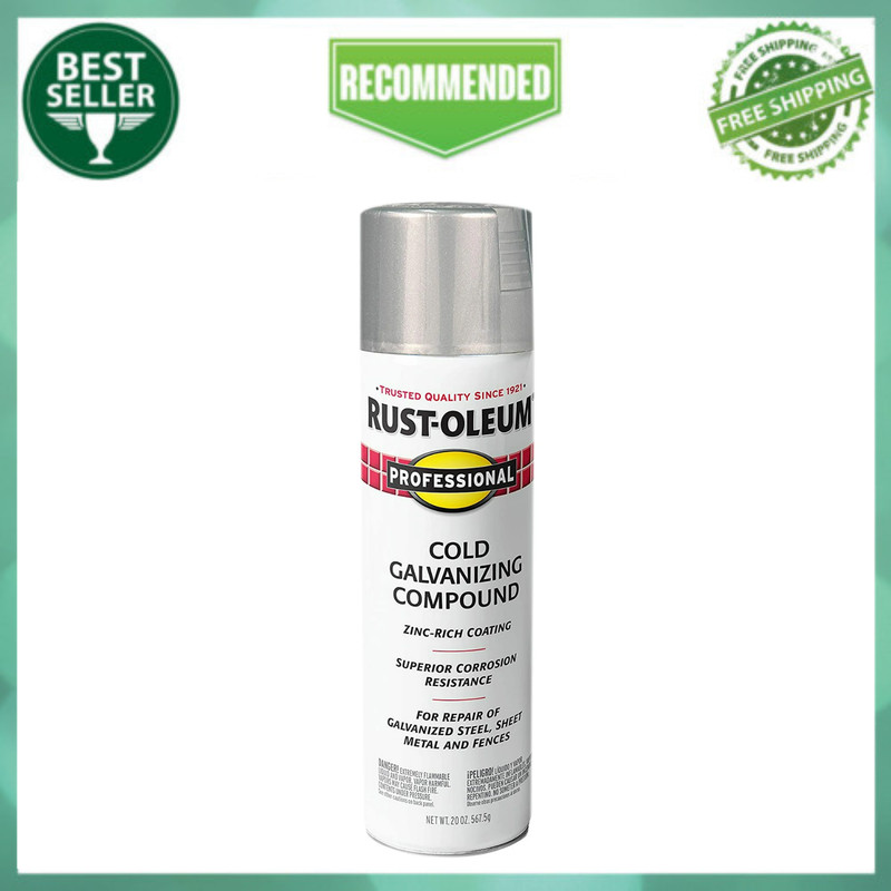 Cold Gray, Rust-Oleum Professional Galvanizing Compound Spray Paint, 20 oz
