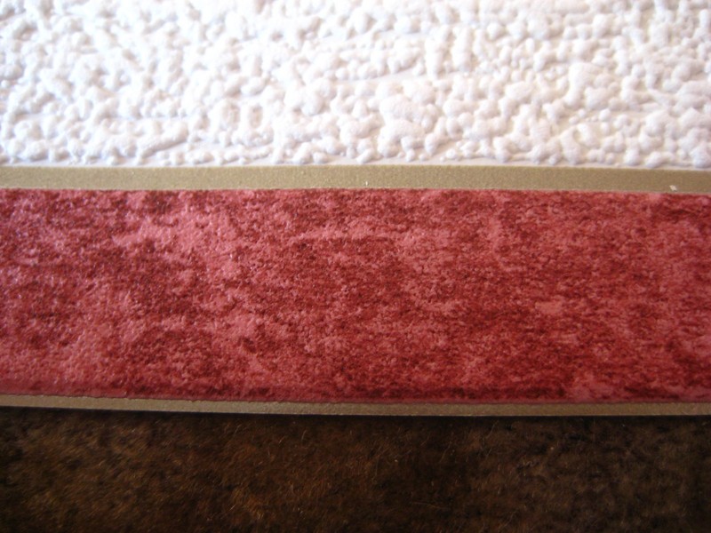 Wallpaper border - white, two purple bands, wall decor, 5m, 5.1 inch, 2pcs/lot gallery