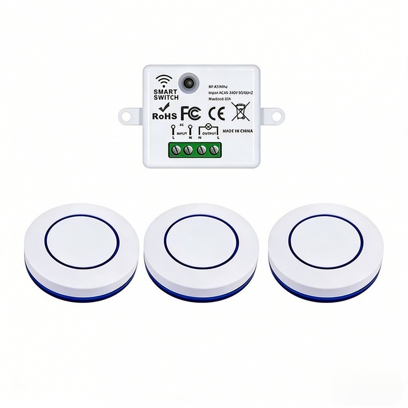Wireless Smart Light Switch Without Neutral RF 433Mhz Mini Receiver Moudle 220V