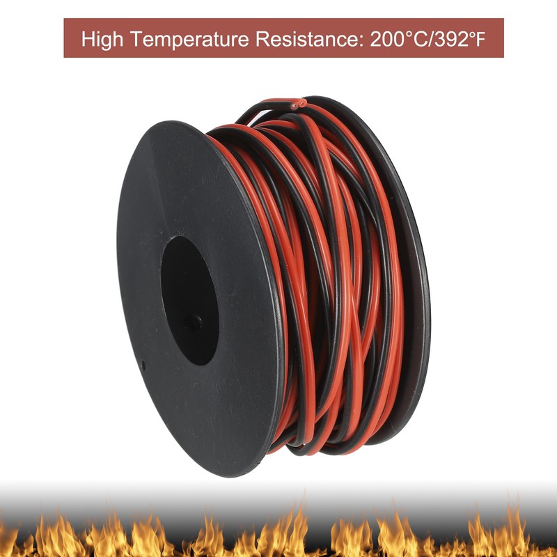 2 Conductor Parallel Silicone Wire 24AWG 24 Gauge Electrical Wire 10m/33ft gallery