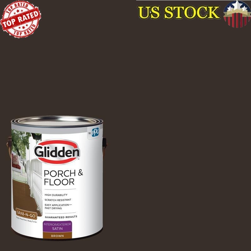 Durable Satin Interior Exterior Paint Wood Concrete Patios Decks Floors Steps US