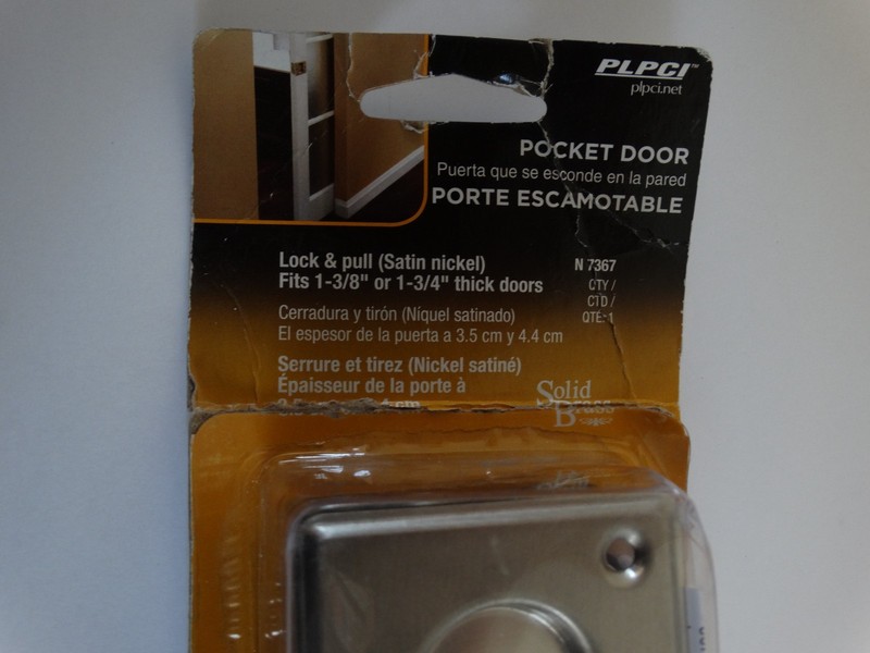 Prime Line Pocket Door Lick & Pull 1 3/8 In. or 1 3/4 In. Doors Satin Nickel New gallery
