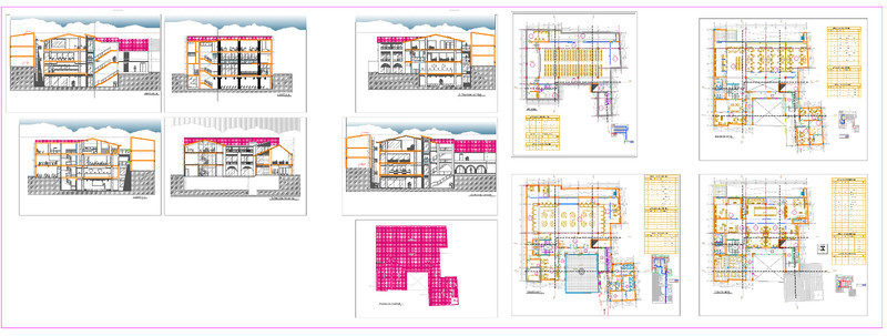 Complete Technical DWG File Premium Office Building Plan gallery