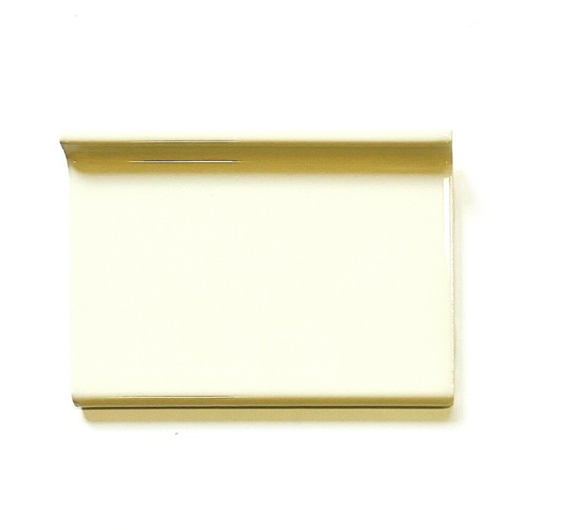 4″ x 6″ Almond Ceramic Tile Sanitary Cove Base Floor Trim (Pack of 5)