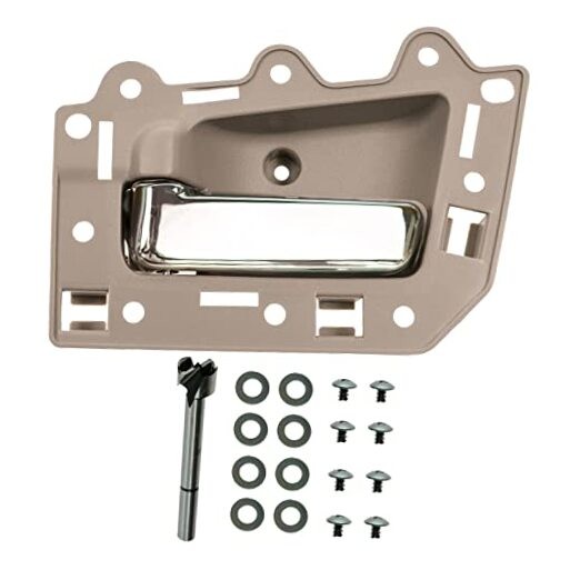 Front Inside Beige & Chrome Door Handle Kit Driver Left LH for Grand Cherokee