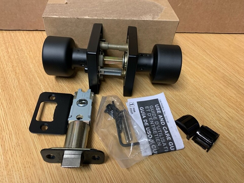Sure-Loc Hardware Ridgecrest Bergen-Square No Deadbolt Privacy Door Knob
