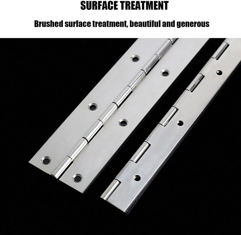 4PCS 18Inch Continuous & Piano Hinges, Heavy Duty Stainless Steel Piano Hinge, S gallery