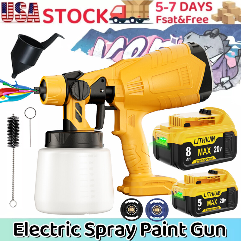 For DEWALT 20V Cordless Spray Gun Electric Paint Sprayer/Battery DCB206 DCB208 gallery