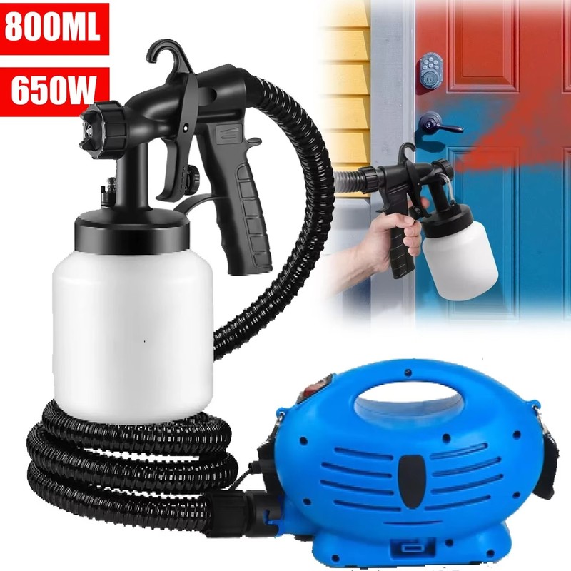 High Pressure Airless Electric Spray Gun 800ML HVLP Paint Sprayer Handheld DIY