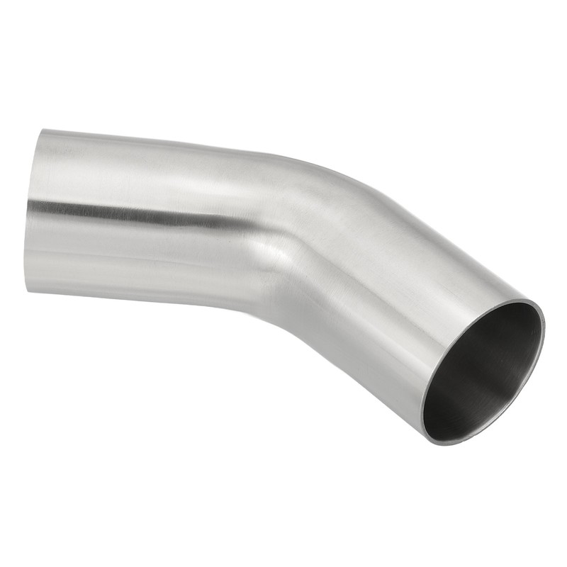 45 Degree Bend Elbow, 1 7/9 in OD Steel Exhaust Pipe Elbow Pipe, 1 Pcs