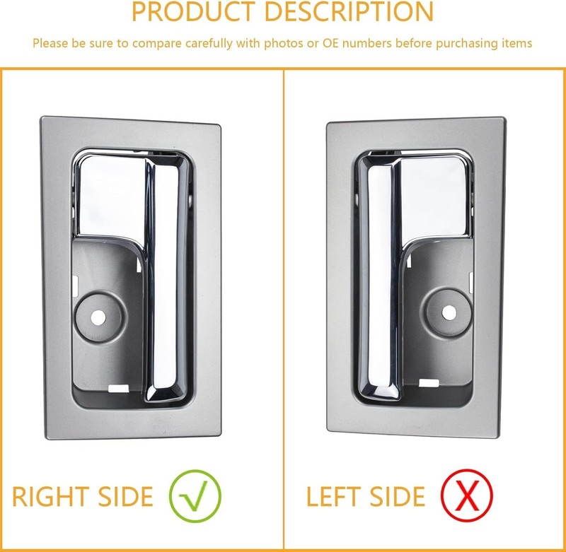 Interior Door Handle Compatible with F150 2009 to 2014 Year Front or Rear Right gallery