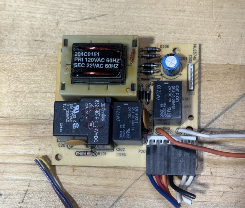 Liftmaster Chamberlain 41AB050-2 Circuit Board Purple Learn Button - BOARD ONLY! gallery