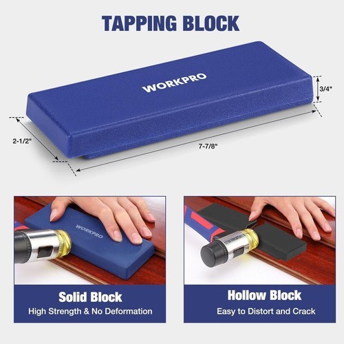 WORKPRO 43PC Laminate Flooring Installation Kit- Rubber Mallet For Wood Flooring gallery