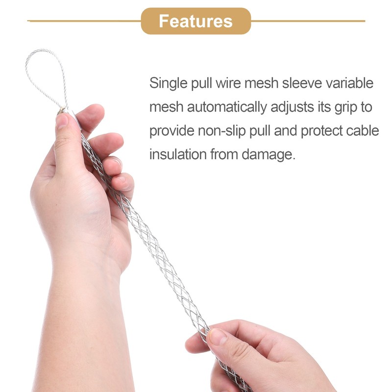 Cable Pulling Grip for 9—12mm Cable 20cm Small Rotating Single Head,1 Pcs gallery