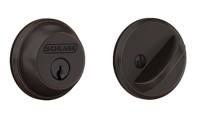 (Lot of 6) Schlage Deadbolt Keyed 1 Side, Highest Residential Security B60N 716