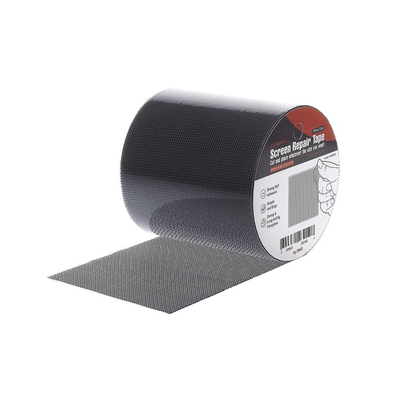 by.RHO Screen Repair Tape, Extra Wide (4in x 15FT), Gray, Adhesive & Waterpro…