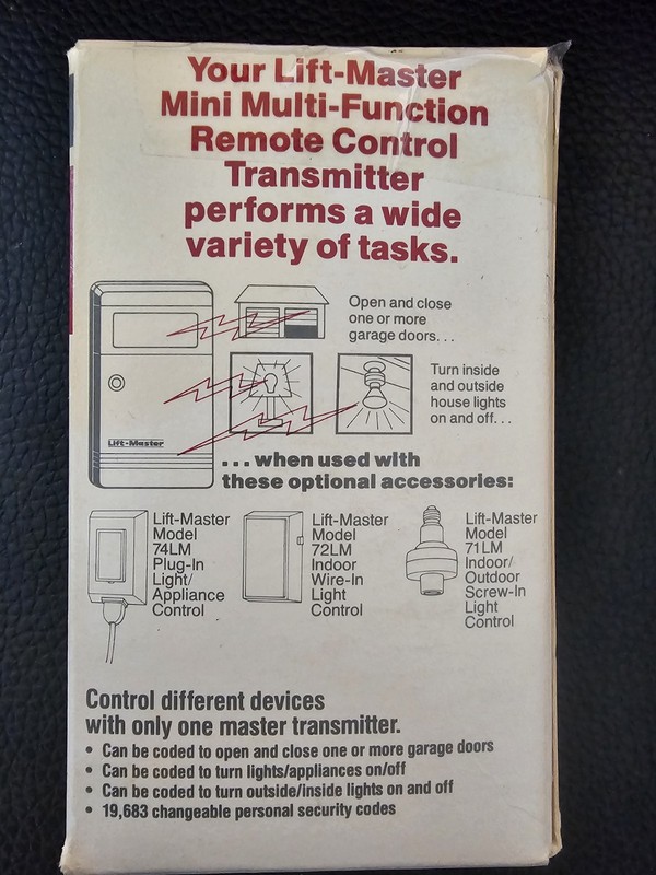 LiftMaster 64LM Mini 3-Button Remote Control Transmitter 390 MHz Black gallery