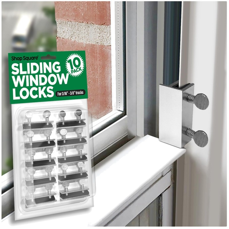 Childproof Sliding Track Locks – 10 Pack