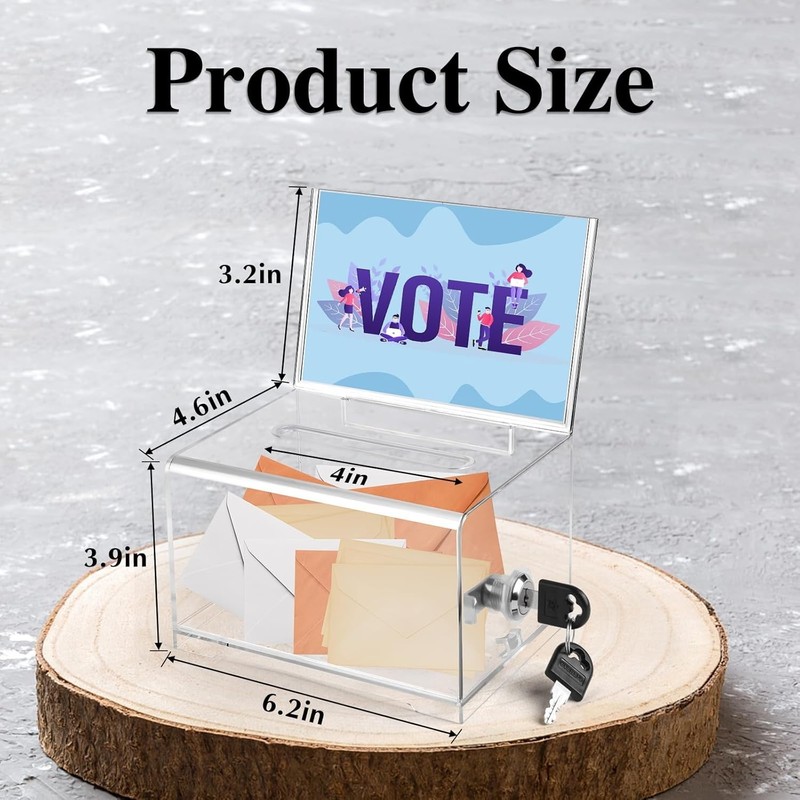 Set of 3 Suggestion Boxes with Sign Holder - Fundraiser Kit gallery
