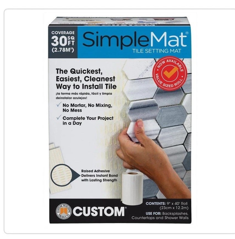Simple Mat SimpleMat Tile Setting Mat 30sq Ft Backsplashes Countertops Showers