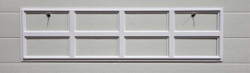 STOCKTON 612 WHITE Replacement Window Inserts/LONG Panel HOLMES Garage Doors
