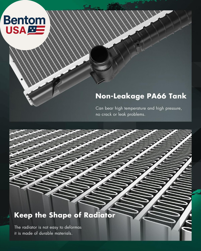 Aluminum Radiator Assembly Compatible with X5 2001 2002 2003 2005 2006 L6 3.0L, gallery